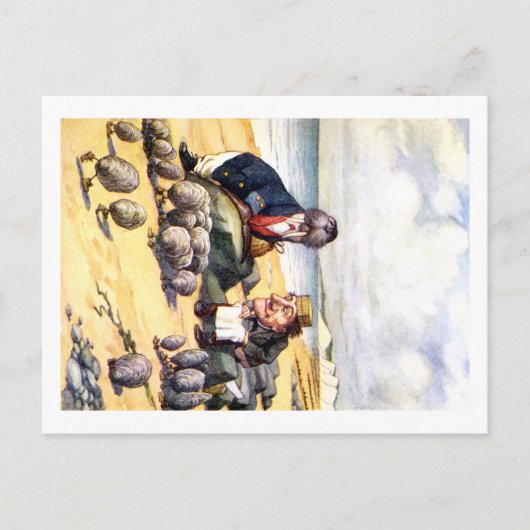 DE WALRUS EN DE TIMMERMAN IN WONDERLAND BRIEFKAART (Voorkant)