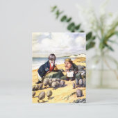 DE WALRUS EN DE TIMMERMAN IN WONDERLAND BRIEFKAART (Staand voorkant)