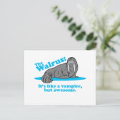 De Walrus Vampire Briefkaart (Staand voorkant)