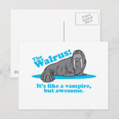 De Walrus Vampire Briefkaart (Voorkant / Achterkant)