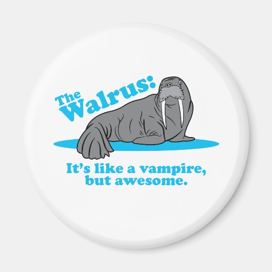 De Walrus Vampire Magneet (Voorkant)