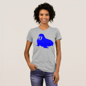 DE WALRUSSEN VAN HET AFBEELDING VAN HET KARAKTER T-SHIRT (Voorkant volledig)