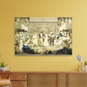 De Wals (gekleurde graving) Canvas Afdruk (Insitu (Woonkamer))
