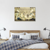De Wals (gekleurde graving) Canvas Afdruk (Insitu (Slaapkamer))
