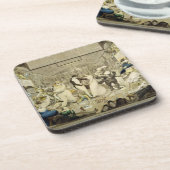 De Wals (gekleurde graving) Drankjes Onderzetter (Linkerzijde)