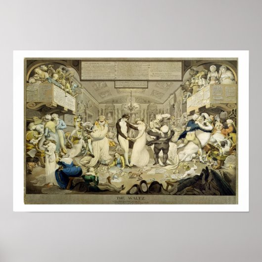 De Wals (gekleurde graving) Poster (Voorkant)