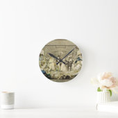 De Wals (gekleurde graving) Ronde Klok (Huis)