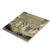 De Wals (gekleurde graving) Tegeltje (Zijkant)