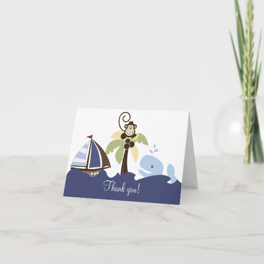 De Walvis & de Aap van de Partner van Ahoy danken Bedankkaart (Voorkant)