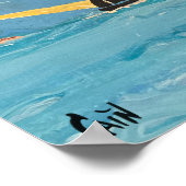 DE WALVIS EN DE VUURTOREN POSTER (Hoek)