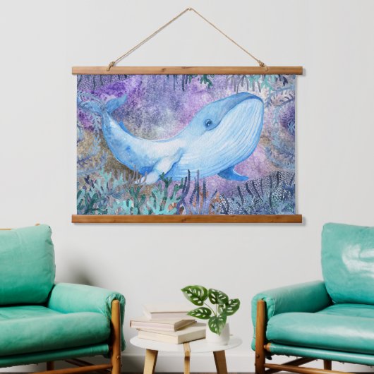 De Walvis Hangend Wandkleed (Woonkamer)