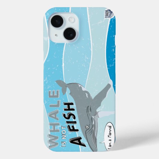 De walvis is geen vis Case-Mate iPhone case (Achterkant)