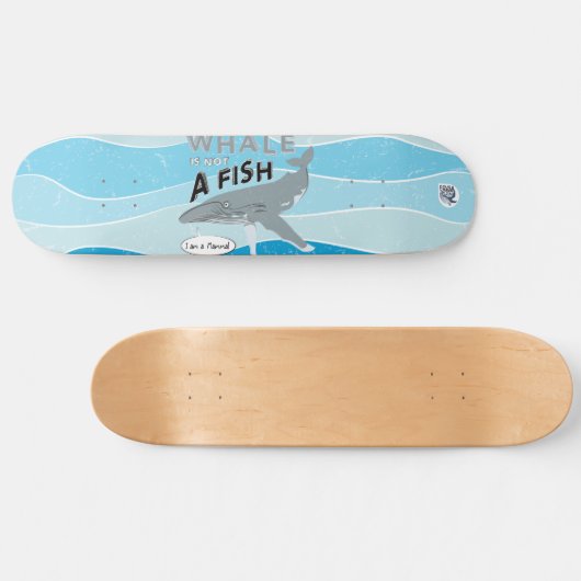 De walvis is geen vis persoonlijk skateboard (Horizontaal)
