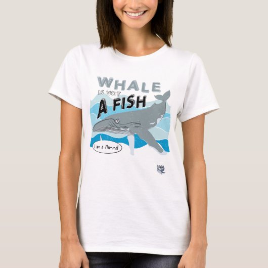 De walvis is geen vis t-shirt (Voorkant)