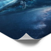 De Walvis Onder de Sterren Poster (Hoek)