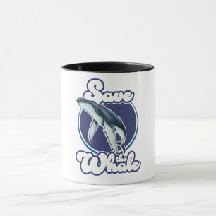 De walvis opslaan mok