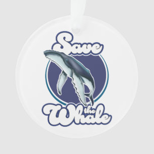 De walvis opslaan ornament