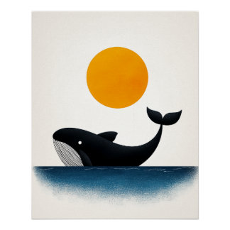 De walvis perfect poster