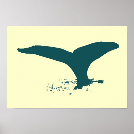 De walvis poster (Voorkant)