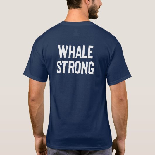 De walvis t-shirt (Achterkant)