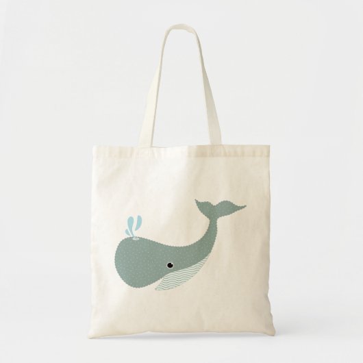 de walvis tote bag (Voorkant)