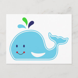 De Walvis van de Jongen van het baby Briefkaart