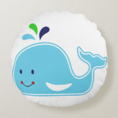 De Walvis van de Jongen van het baby Rond Kussen (Voorkant)