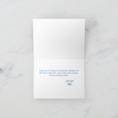 De walvis van een Goede Tijd Bedankkaart (Binnen)