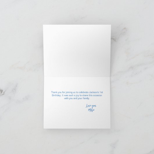 De walvis van een Goede Tijd Bedankkaart (Binnen)