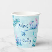 De walvis van een Goede Tijd Papieren Bekers (Voorkant)