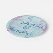 De walvis van een Goede Tijd Papieren Bordje (Gekanteld)