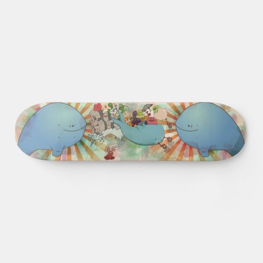 De walvis van een goede tijd skateboard (Horizontaal)