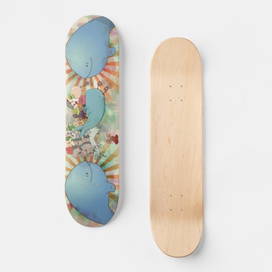 De walvis van een goede tijd skateboard (Voorkant)
