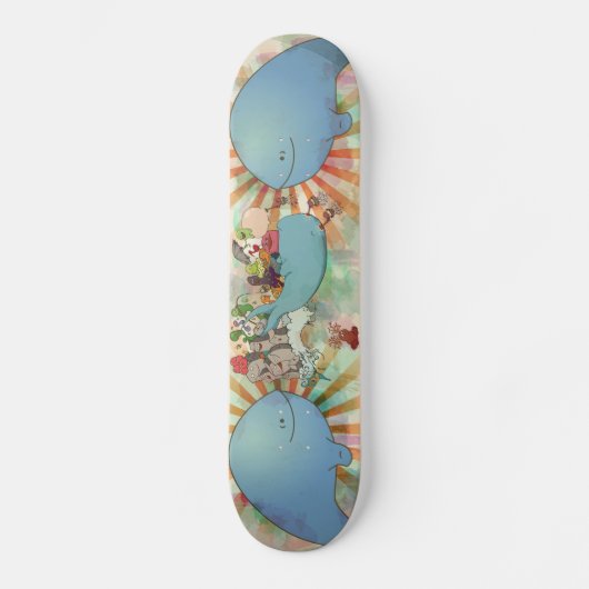 De walvis van een goede tijd skateboard (Voorkant)