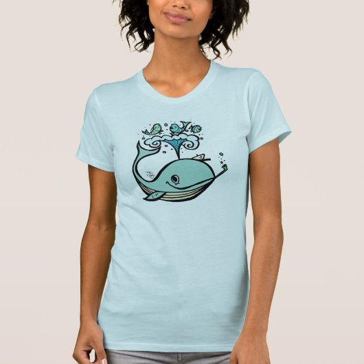 De walvis van een kapitein. t-shirt (Voorkant)
