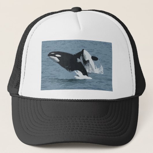 De Walvis van Orka Trucker Pet (Voorkant)