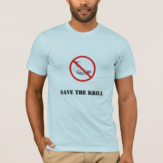 de walvis verbieden, het Krill redden T-shirt