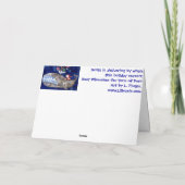 De walvis wenst prettige feestdagen (plural:) de kaart (Achterkant)