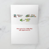 De walvis wenst prettige feestdagen (plural:) de kaart (Binnen)