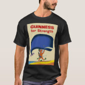 De walvis werd verhit terwijl de Guinness werd Dri T-shirt (Voorkant)