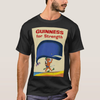 De walvis werd verhit terwijl de Guinness werd Dri T-shirt