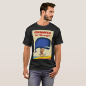De walvis werd verhit terwijl de Guinness werd Dri T-shirt (Voorkant volledig)