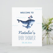 De walvissen onder het Baby shower van het Zee Wel (Staand voorkant)