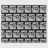 De walvissen opslaan cadeaupapier (Vlak)