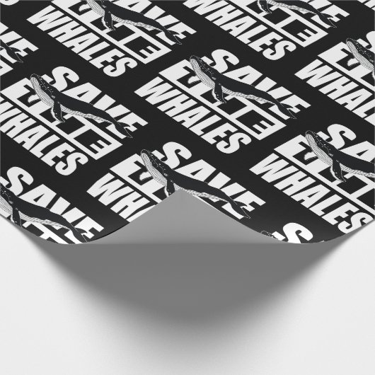 De walvissen opslaan cadeaupapier (Hoek)