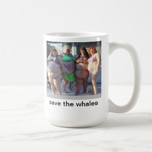 de walvissen redden koffiemok