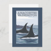 De Walvissen van de orka #1 - Anacortes, Briefkaart (Voorkant / Achterkant)