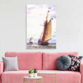 De walvisvaarder canvas afdruk (Insitu (Woonkamer))