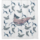 De walvisvaart douchegordijn (Voorkant)