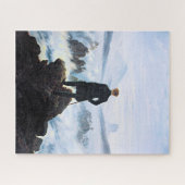 De wandelaar boven de zee van nevel, kunst legpuzzel (Horizontaal)